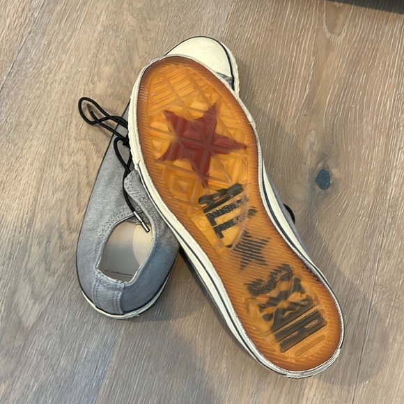 Converse All Star grey multi eyelet sneakers size 7.5 - Picture 2 of 3